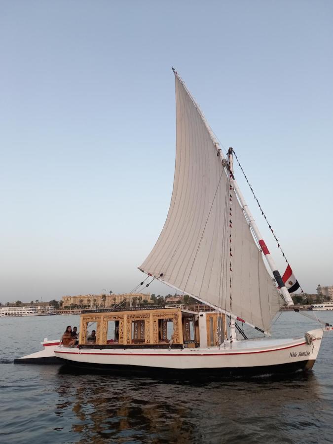 Nile Sunrise Felucca Boat Private Rental Luxor Exterior photo